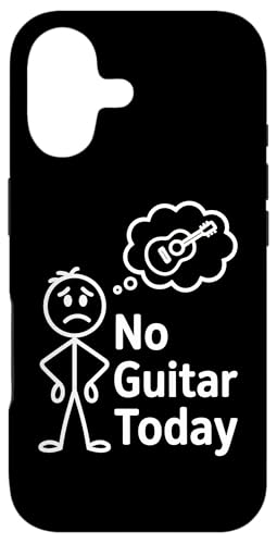 No Guitar Today, Funny Sad Stickman �M�^���X�g ���y�v���[���[ �X�}�z�P�[�X iPhone 17 �p