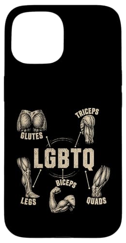 LGBTQ Legs Glutes Biceps Triceps Quads Gym Lovers �X�}�z�P�[�X iPhone 15 �p