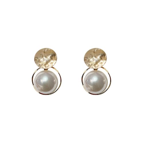Boucles d'oreilles perles géométriques rétro pour illuminer votre teint avec élégance