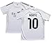 ORGBRAIN 2025/2026 Madrid Home #10 New Soccer Kids Jersey Shorts Socks Set Youth Sizes (White, 26).