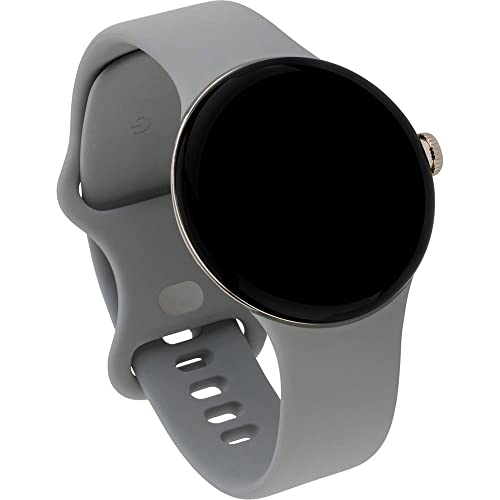 Google Pixel Watch – Montre connectée Android avec suivi et analyse des activités – Montre de suivi de la fréquence cardiaque – Champagne Gold Stainless Steel case with Hazel Active band, LTE