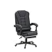 Blisswood Executive Office Chair For Home, 2 Point Massage Office Chair With Footrest & Lumbar Support, Recliner Computer Desk Chair, Ergonomic Swivel Gaming Chair Black For Home Office
