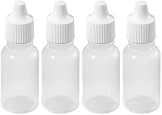 20 ml/0.68oz 24PCS Empty Refillable Plastic Squeezable Dropper Bottle Portable Eye Liquid Container with Screw Cap Essential Oil Container