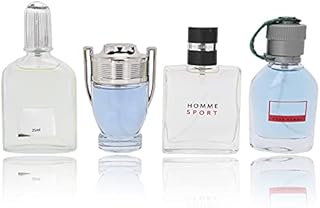 Men's Eau de Parfum, Cologne Perfume Set Long-Lasting Eau de Cologne Eau de Toilette, Gentleman Liquid Perfume, Christmas Thanksgiving Gift Perfume Kit for Your Boyfriend and Father 4 X 25 Ml