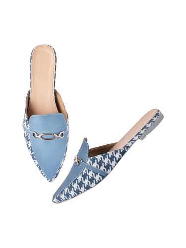 Image of TRYME Trending Stylish Buckle Bellies Soft & Comfortable Flat Mules Sandal for Womens and Girls