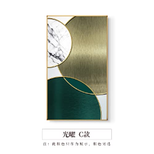 Toile géométrique abstraite nordique décoration murale salon triptyque 30x45cm - 5