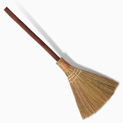 TTS For Home Natural Whisk Sweeping Hand Handle Broom - Vietnam Handmade Straw Soft Broom Design for Home, Kitchen, Grage, Bedroom 12.2