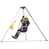 Sistema de rescate de espacios confinados de alta resistencia con cabrestante y detenedor de caídas para operaciones de seguridad de túneles, pozos y alcantarillados