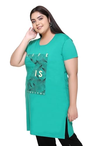 Image of In Love Women's Plus Size Cotton Printed T-Shirt with Pocket - Combo Pack of 2