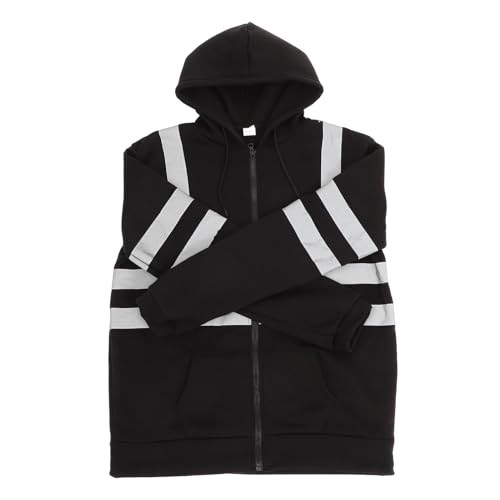 LIFKOME Reflective Hoodie Men's Safety Night Working Outdoor Construction Site Xxl