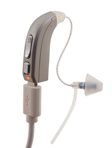 Zyon Rechargeable RIC Hearing Amplifier, Digital Wind Aid & Assist Noise Reduction, for Adults, Latest Version 2020 (Left)