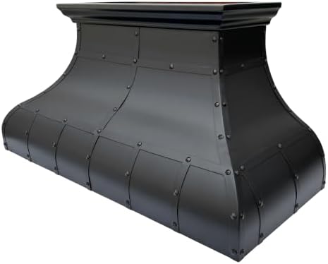 CT Copper Tailor Copper Vent Hood Wall Mount,48'' W,24''H, 21''D, 1150 CFM Exhaust Fan,Stainless Steel Vent,LED Light,Dishwasher-Safe Baffle Filters,DarkPatina,VH13TR - 2