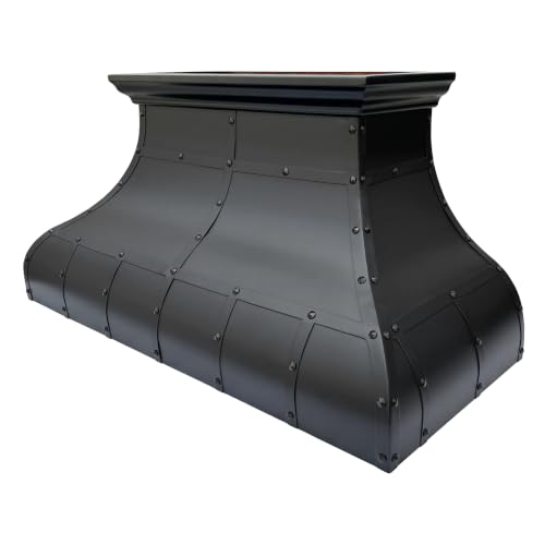 Image of SINDA Copper Range Hood with Internal Motor, Lighting and Baffle Filter, 48 inchW x 24 inchH, Wall Mount, Oil Rubbed Bronze, In Stock