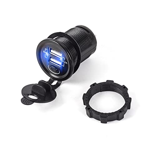 Cargador rápido para PC y móvil con doble USB UKCOCO para coche 5