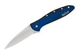 Kershaw Ken Onion Black & Blue Leek Folding Knife with Speed Safe