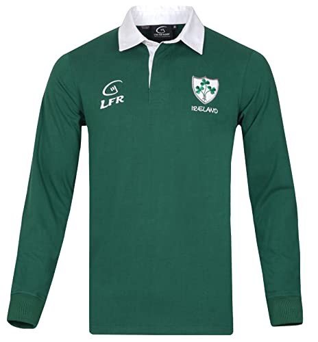 Classic Ireland Green Heritage Rugby Jersey (XL)