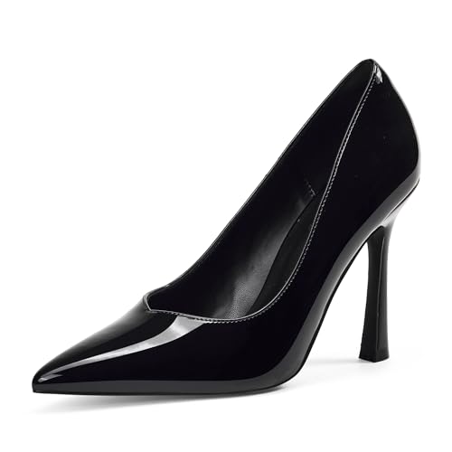 Elisabet Tang Women's Closed Toe 4 Inch High Heels Pointed Toe Wedding Dress Shoes Stiletto Pumps