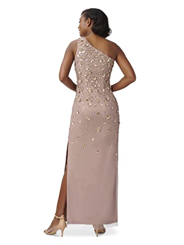 Adrianna Papell AP1E209866 Women'S One Shoulder Beaded Gown thumb #1