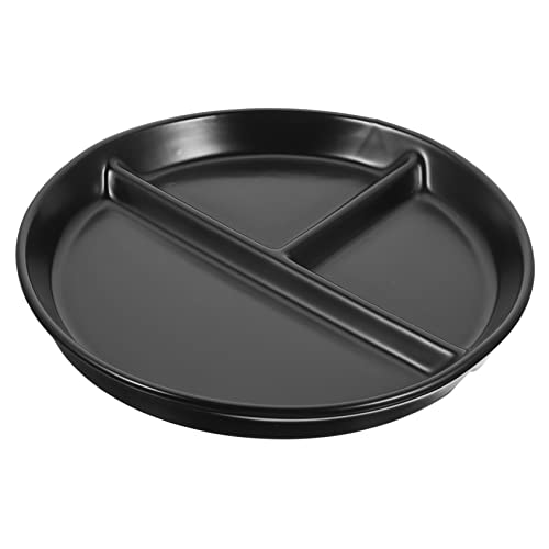 SOLUSTRE Divided Ceramic Breakfast Plate Elegant Tableware for Fruits and Meals Stylish Design for Family Gatherings and Parties Convenient Compartmented Dish