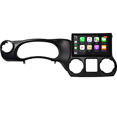 IYING 10.1 Inch in-Dash Head Unit Wireless CarPlay Android Auto Car Stereo 4GB+64GB Android 10.0 AM/FM Radio WiFi Bluetooth GPS Navigation Car Multimedia Compatible with Jeep Wrangler 2015-2017