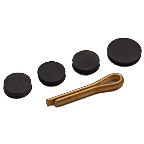 Oracstar PPW345 Ball Valve Washers and Split Pin, Black and Brass