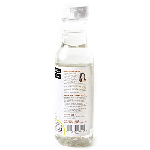 Wholesome Yum Keto Coffee Syrup - Sugar Free Hazelnut Syrup With Monk Fruit & Allulose - For Hot And Cold Drinks - Naturally Sweetened & Flavored, Non Gmo, Low Carb, Gluten-Free, Vegan (12 Fl Oz) #TOP1