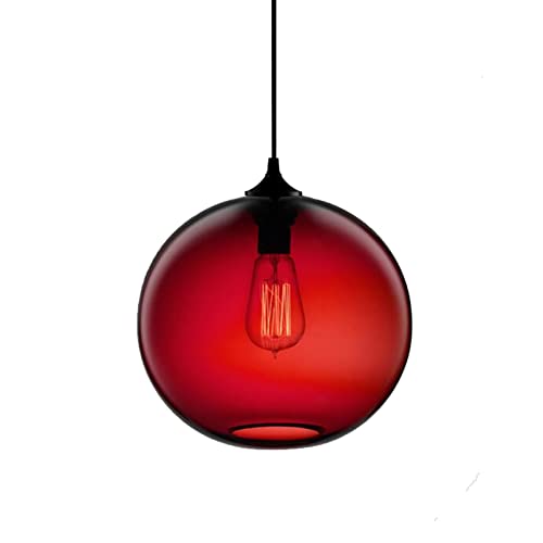 Lampe de salle à manger en verre moderne pour ambiance chaleureuse de café