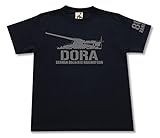 ギガント 80cm 列車砲 ドーラ Tシャツ ブラック Lサイズ