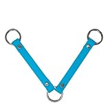 -SparkDog - Collars HotDawg ユーティリティストラップ BioThane Ryobi P3320 ファンハンガー 犬用クレート用 バケットホルダーユーティリティストラップ 米国製 (アクア)