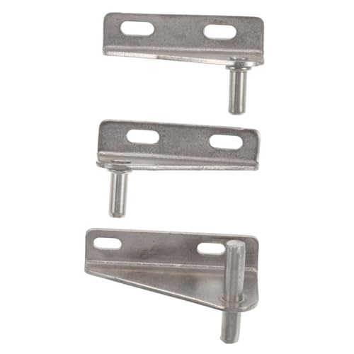 IWOWHERO 3 Piezas Bisagra de Puerta para Congelador Acero Inoxidable Bisagra Metálica para Frigorífico Comercial Repuesto Resistente y Seguro para Puertas de Nevera y Congelador Panelable
