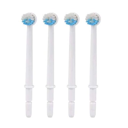 Replacement Part for Waterpik or other Water Flossers/Irrigators (Aquaflosser 4 Brush Head Tips)