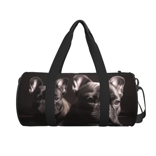 Travel Bag For Women,French Bulldog Print Personal Item Duffle Bags,Weekend Travel Duffel Tote Bag,Travel Sport Gym Bag For Men,Airplane Travel Essentials For Flying2