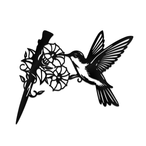 WADORN Stainless Steels Hummingbird Outdoor Tree Silhouette