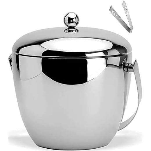 MOPERYOK Stainless Steel Ice Bucket