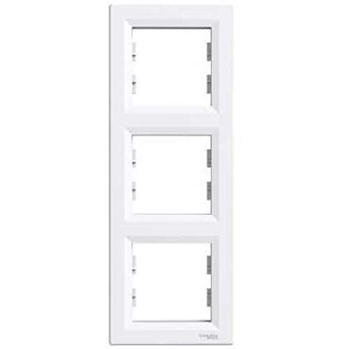 asfora - Cadre, lot de 3 cadre vertical, Schneider Electric, de Colour Blanc, New Cover