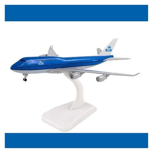 Modelo de avión B747 KLM de metal fundido a presión de 20 cm 3