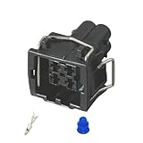 2/5/10/20/50/Set 4 broches 3,5 mm Tyco amp Connecteurs sombres Automotive Fiche étanche 444524-1 Compatible avec VW 357919754