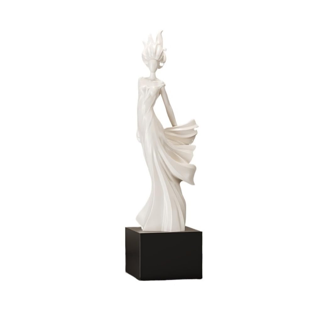 ZENY896V Sculptures Office Display Cabinet Slender Figure Sculpture Light Luxury Art Crafts Home Porch Decorations Decor