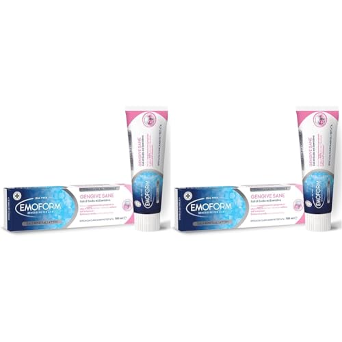 Emoform Dentifricio Gengive Sane 75ml - con Sali di Sodio ed Esetidina - Riduce il Sanguinamento Gengivale in oltre il 90% dei casi donando sollievo dall'irritazione - Rinforza lo Smalto