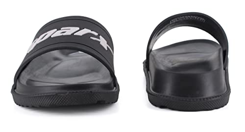 Image of SPARX Men SFG-2101 Black White Flip Flops (SF2101G BKWH 0008)