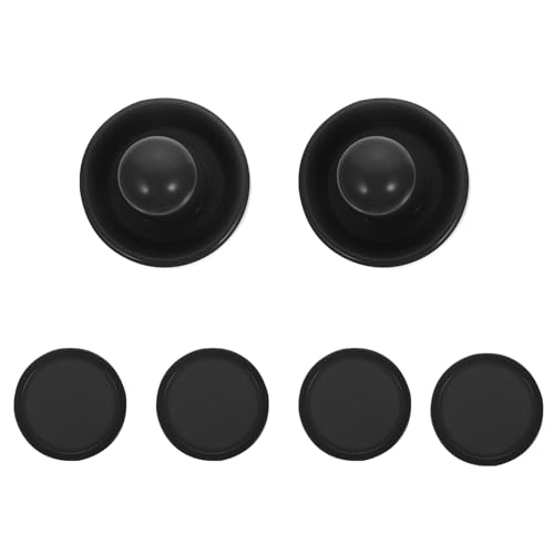 LOEFLIFA Set de Accessoires Hockey sur Air avec Palets et Poussoirs pour Table de Jeu