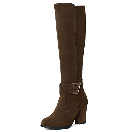 Bottes tige longue Onewus en talon carré pour vos sorties d'automne