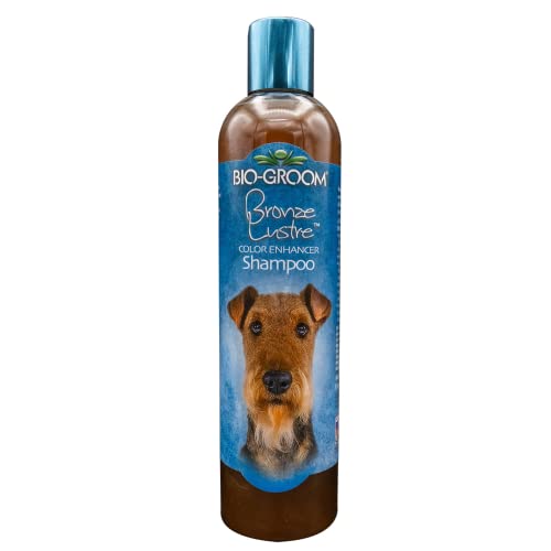 Image of Bio-Groom Bronze Luster Mild Natural Controls Matts, Tangle Cruelty-Free- Soap Free with Soy Protein, Coconut Oil for Strength and Fluff Colour Enhancing Shampoo for Dogs, 355ml | Enhances Brown, Tan & Red Coats