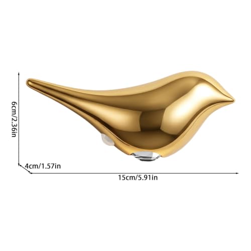 Luz de pared de pájaro dorado con acabado de lujo y diseño escultórico premium 6