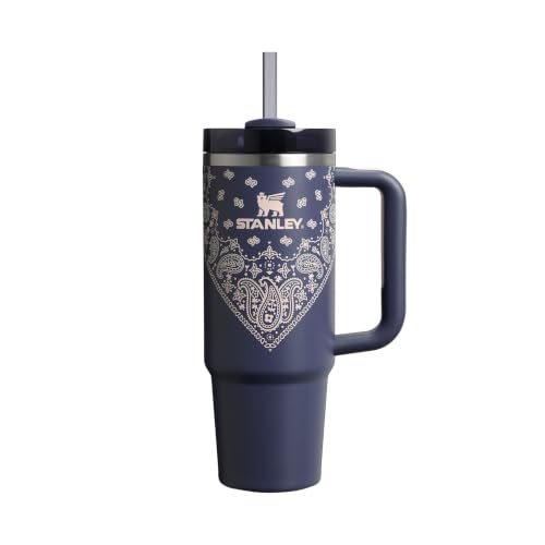 STANLEY 1913 Quencher H2.0 FlowState Trinkbecher 0.89L - Blue Corn Paisley – Ansicht 1