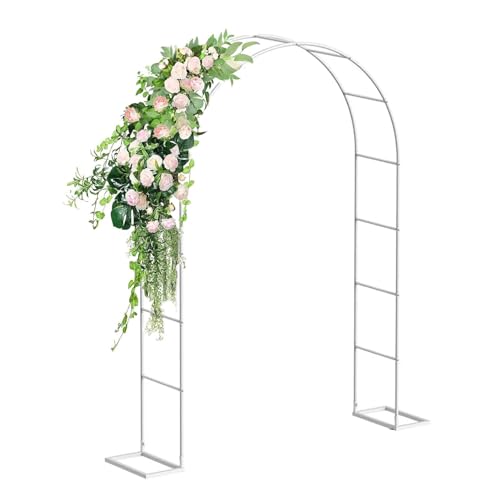 Arche de jardin en treillis métallique blanche pour arche de soutien