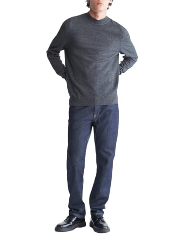 Calvin Klein Men's Merino Wool Blend Mockneck Sweater