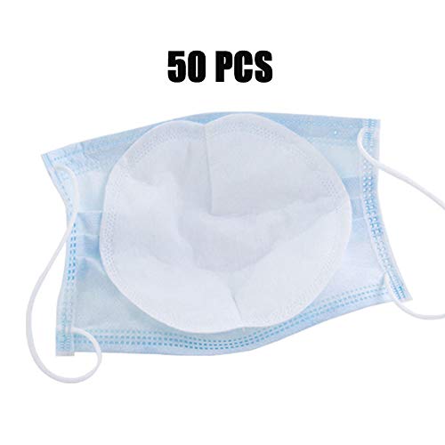 HJZXC 50 PCS Disposable Face Filter Pad 3-Layers Breathable Filter Protective Filter Mouth