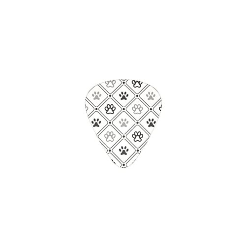 フレームと水玉の足跡 デザインギターピック guitar pick ティアドロップ型 エレキギター/アコースティックギター/クラシックギター/ベース等の練習に最適な12枚セット