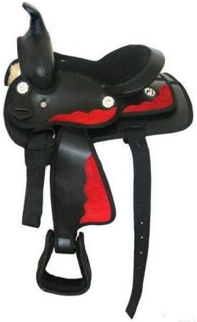 Barrel Racing Western Handmade Synthetic Cordura Horse Saddle Lightweight Trail Tack Equestrian Horse Saddle for Horse Riding Size: 10-18 inches Seat, UR32